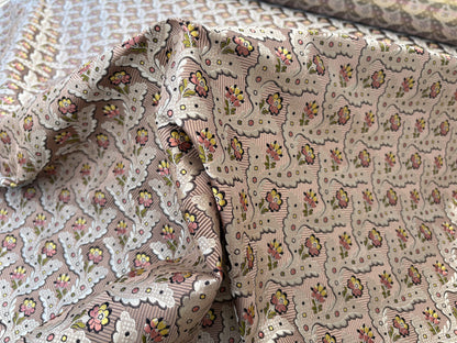 Special Order Scalamandre Tassinari & Chatel Royal Danceny Bois de Rose Brown Floral Historic Silk MSRP USD2960/y