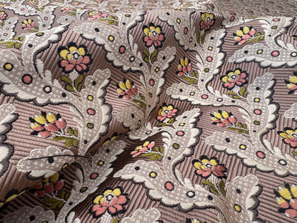 Special Order Scalamandre Tassinari & Chatel Royal Danceny Bois de Rose Brown Floral Historic Silk MSRP USD2960/y