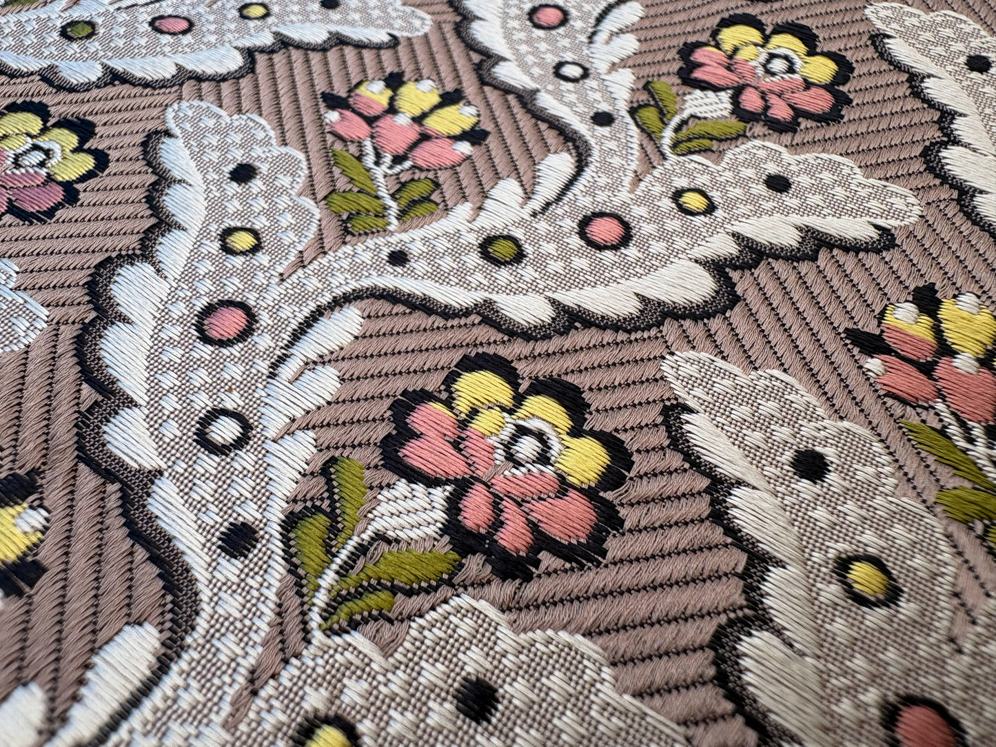 Special Order Scalamandre Tassinari & Chatel Royal Danceny Bois de Rose Brown Floral Historic Silk MSRP USD2960/y