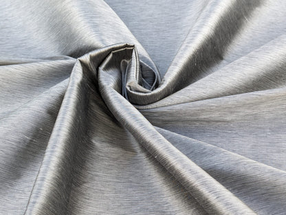 Scalamandre Diffusion Taffeta Steel Silver Grey Iridescent Silk Taffeta Texture MSRP USD294/y