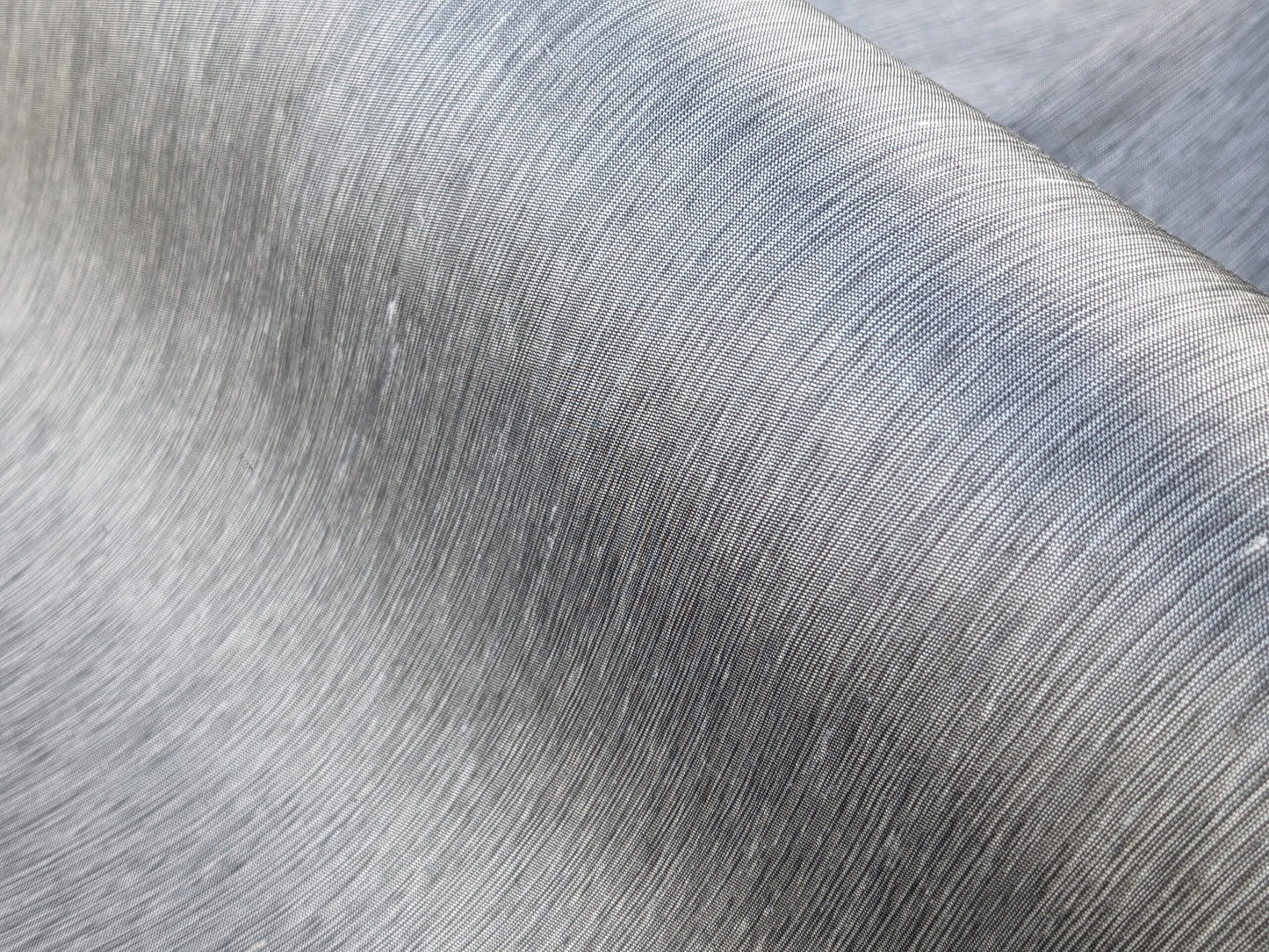 Scalamandre Diffusion Taffeta Steel Silver Grey Iridescent Silk Taffeta Texture MSRP USD294/y