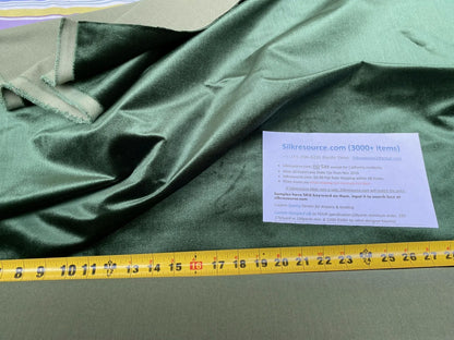 King's Silk Velvet Deep Emerald Green Heavy Duty! Highest Quality MSRP USD 700+/Y