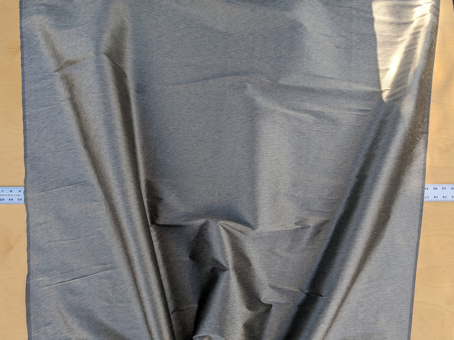 Scalamandre Diffusion Taffeta Steel Silver Grey Iridescent Silk Taffeta Texture MSRP USD294/y