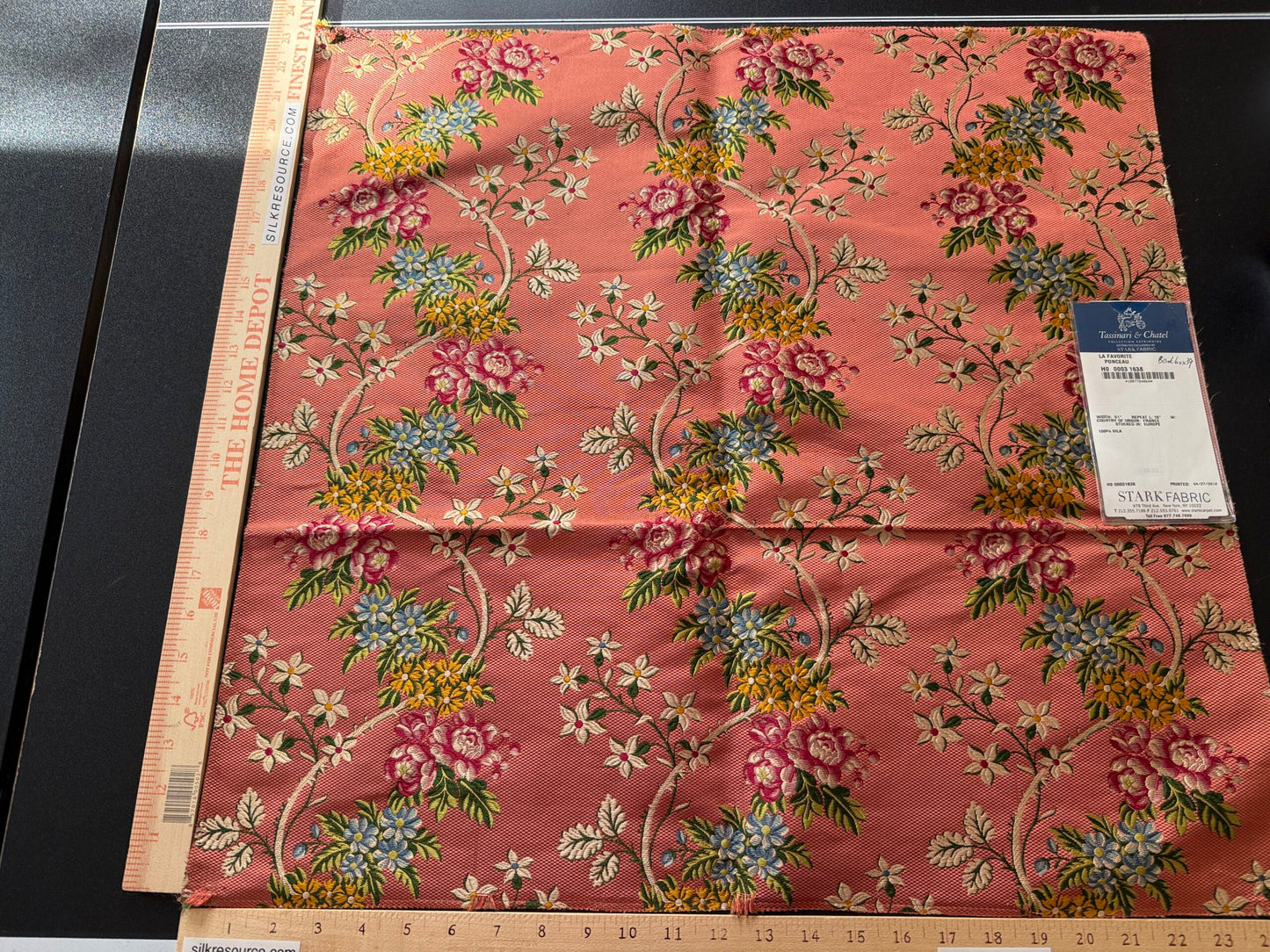 9 Berkbox39 Tassinari &amp; Chatel Scalamandre La Favorite Ponceau Red Silk Brocade MSRP USD 2180/yard (Copy)