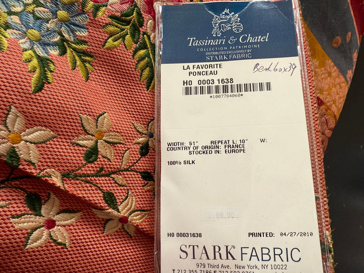 9 Berkbox39 Tassinari &amp; Chatel Scalamandre La Favorite Ponceau Red Silk Brocade MSRP USD 2180/yard (Copy)