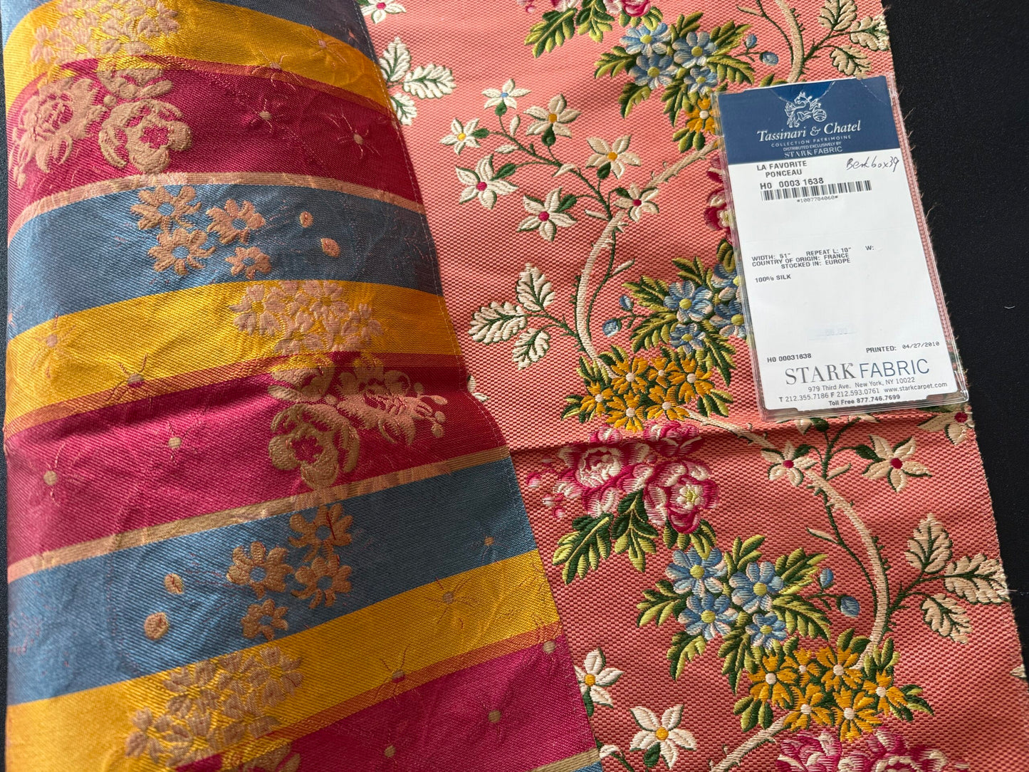 9 Berkbox39 Tassinari &amp; Chatel Scalamandre La Favorite Ponceau Red Silk Brocade MSRP USD 2180/yard (Copy)