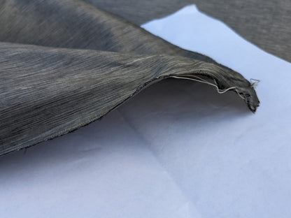 Scalamandre Diffusion Taffeta Steel Silver Grey Iridescent Silk Taffeta Texture MSRP USD294/y