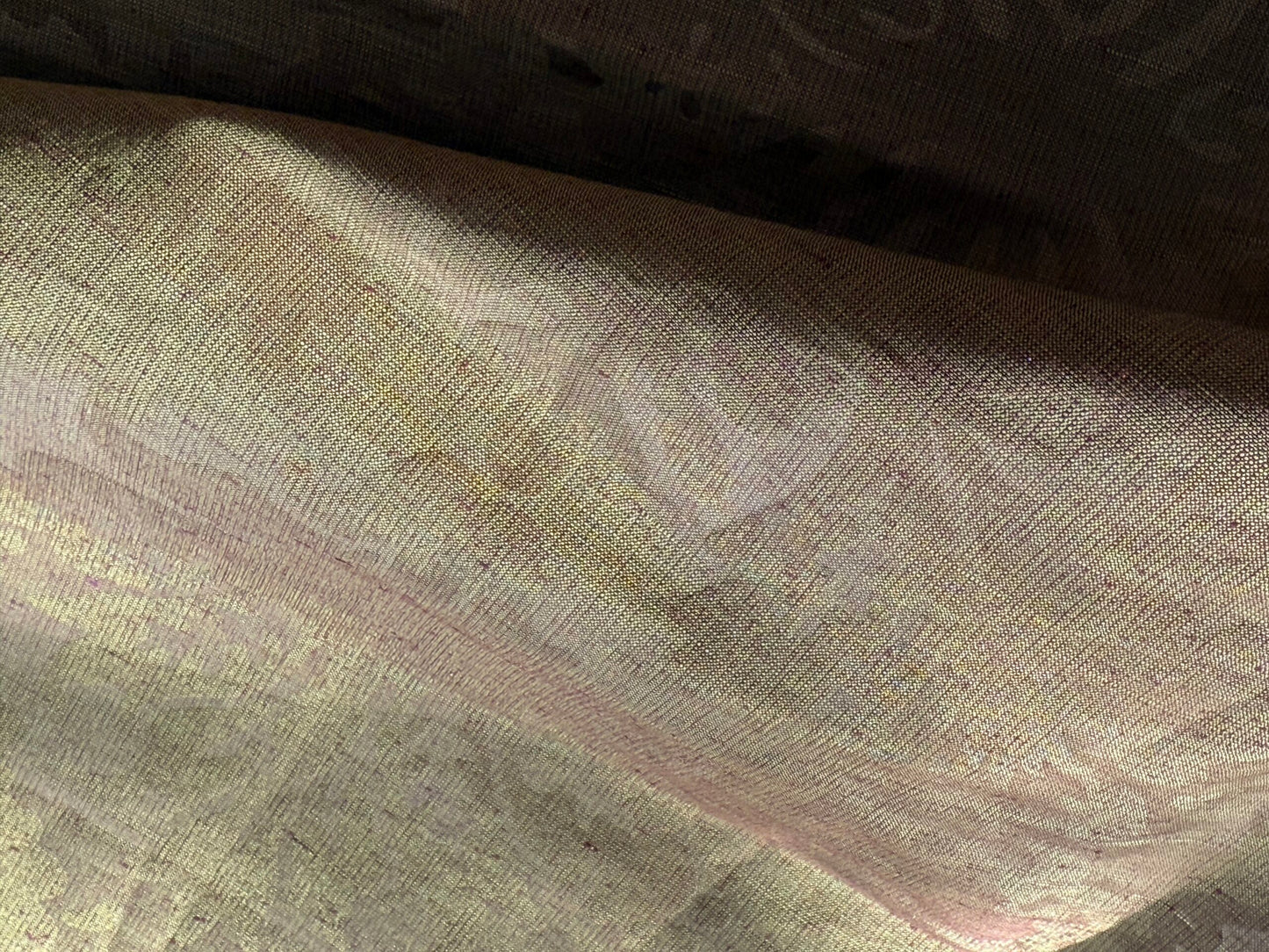 14 Berkbox39 Scalamandre Silk linen damask Alexandrine Gold Plum Red