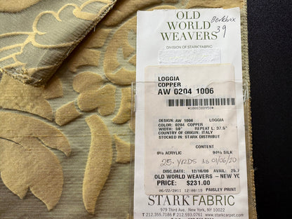 13 Berkbox39 Scalamandre Loggia Blue Silk Damask 30x27"