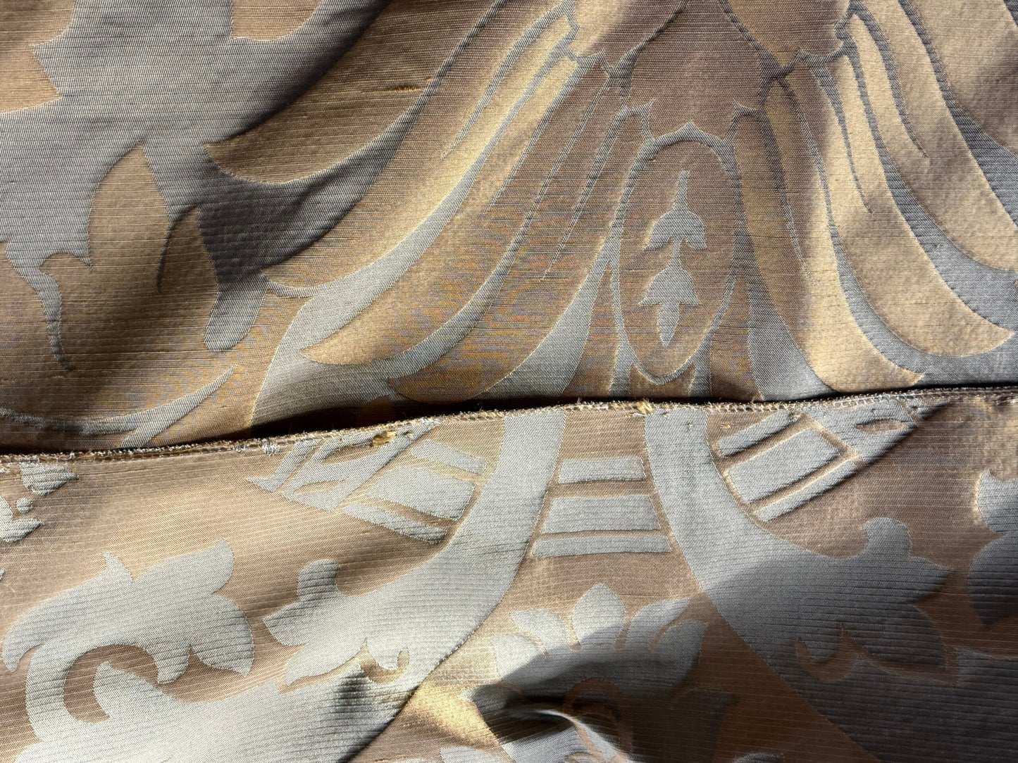 13 Berkbox39 Scalamandre Loggia Blue Silk Damask 30x27"