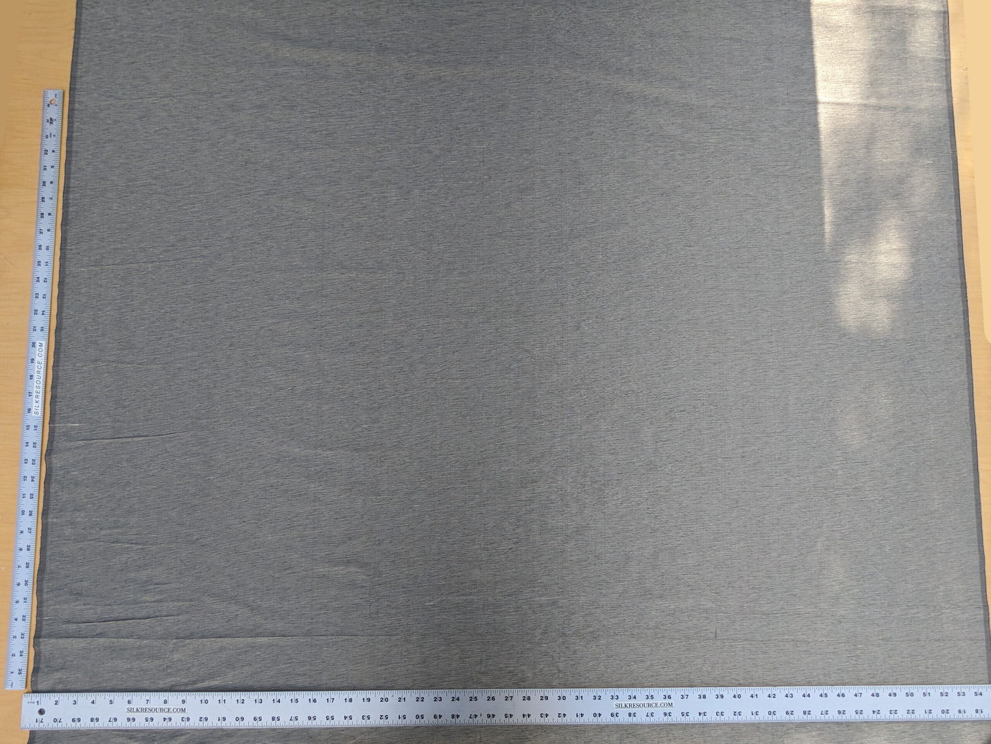 Scalamandre Diffusion Taffeta Steel Silver Grey Iridescent Silk Taffeta Texture MSRP USD294/y