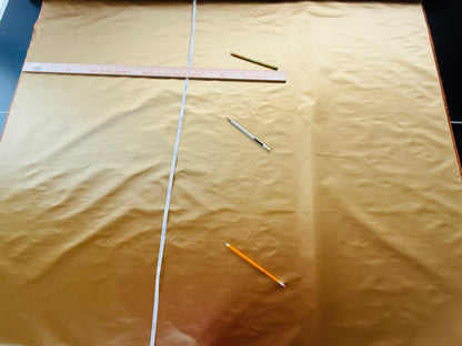 1.1 yards Brunschwig &amp; Fils Georges Satin Silk "honey" Gold MSRP USD 470/y Minor issue