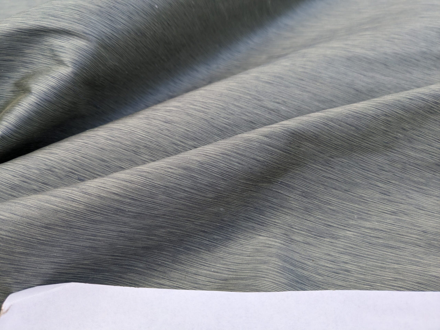 Scalamandre Diffusion Taffeta Slate Grey Iridescent Silk Taffeta Texture MSRP USD294/y