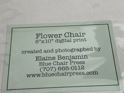 Flower Chair Hydrangea Art Installation and Photograph Print Hydrangea 8x10 inches