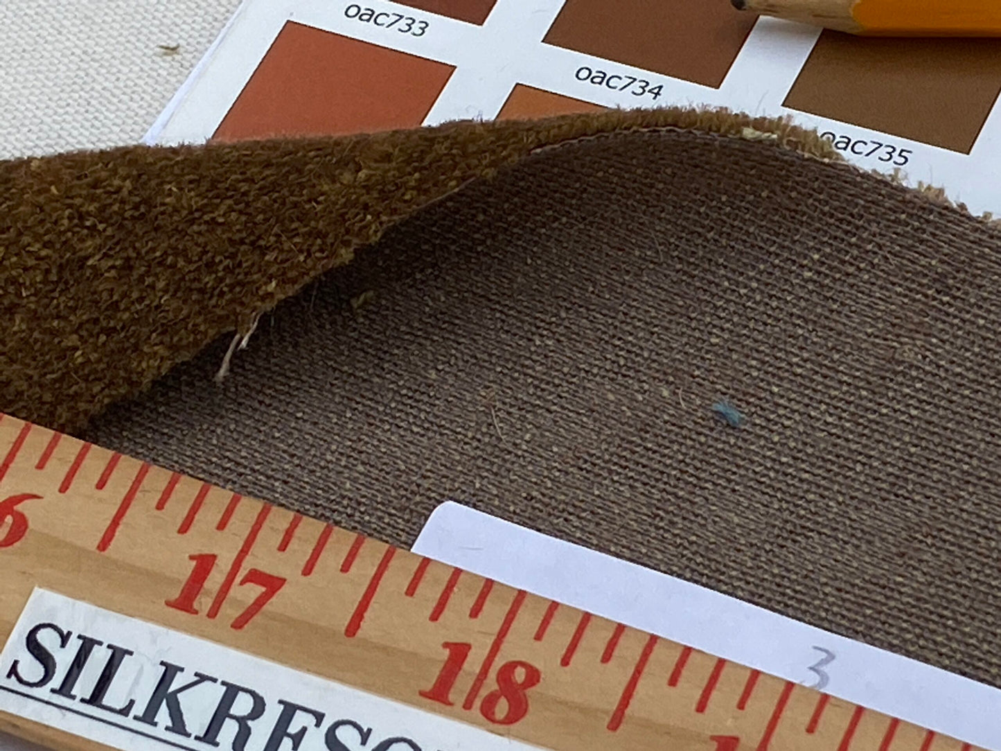 Mohair &amp; Silk Velvet Seaweed Texture In Baked by Sun Tan Heavy Duty