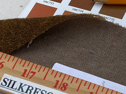 Mohair &amp; Silk Velvet Seaweed Texture In Baked by Sun Tan Heavy Duty