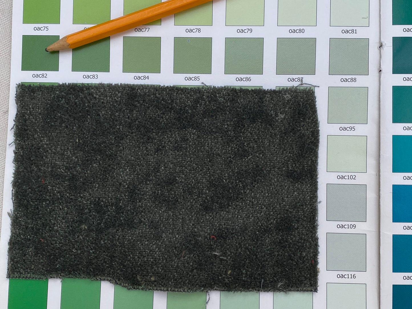 Mohair &amp; Silk Velvet Seaweed Texture In Forest Green Heavy Duty