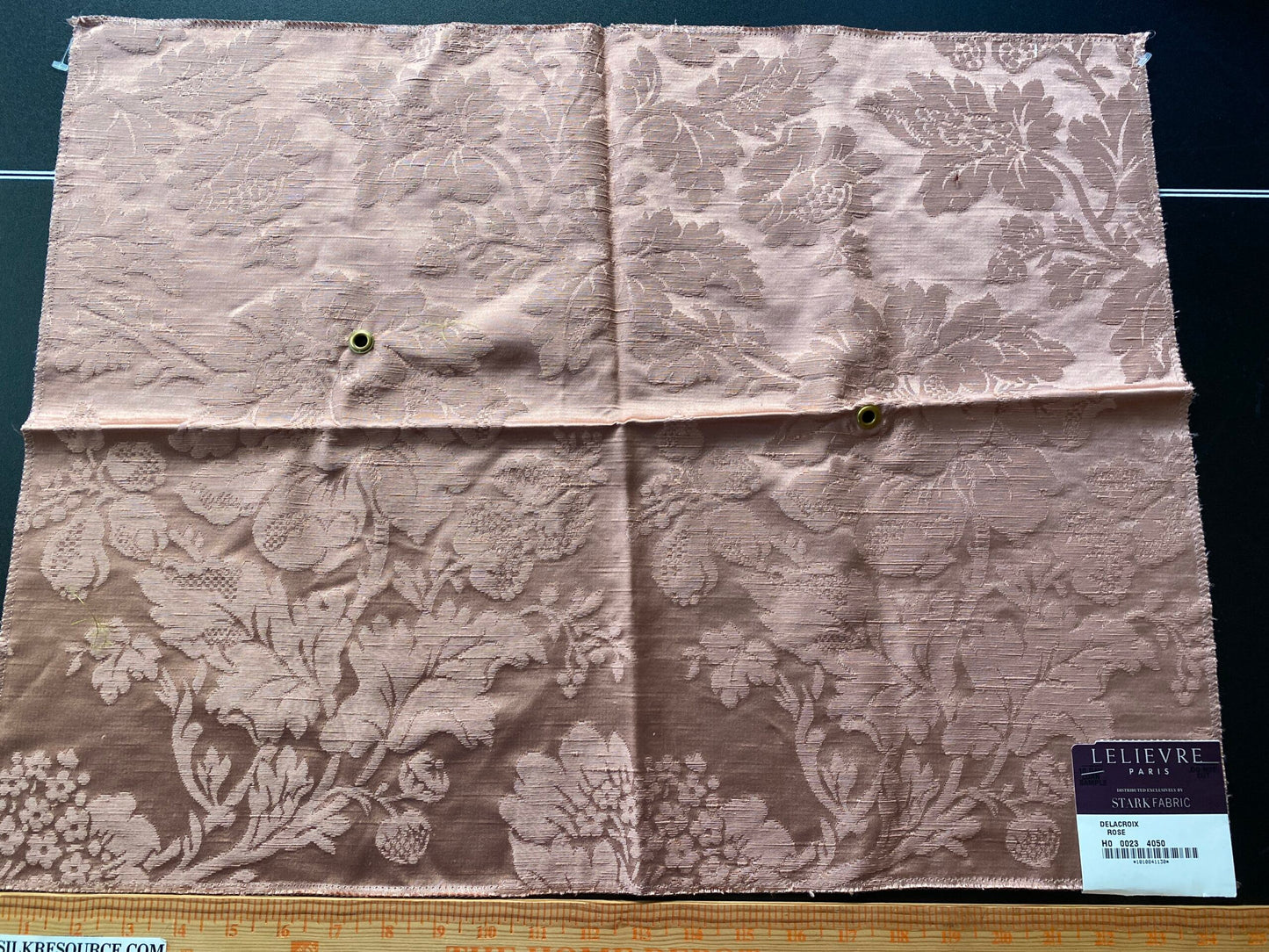 Scalamandre Delacroix Rose Viscose Damask Historic MSRP USD 596/y