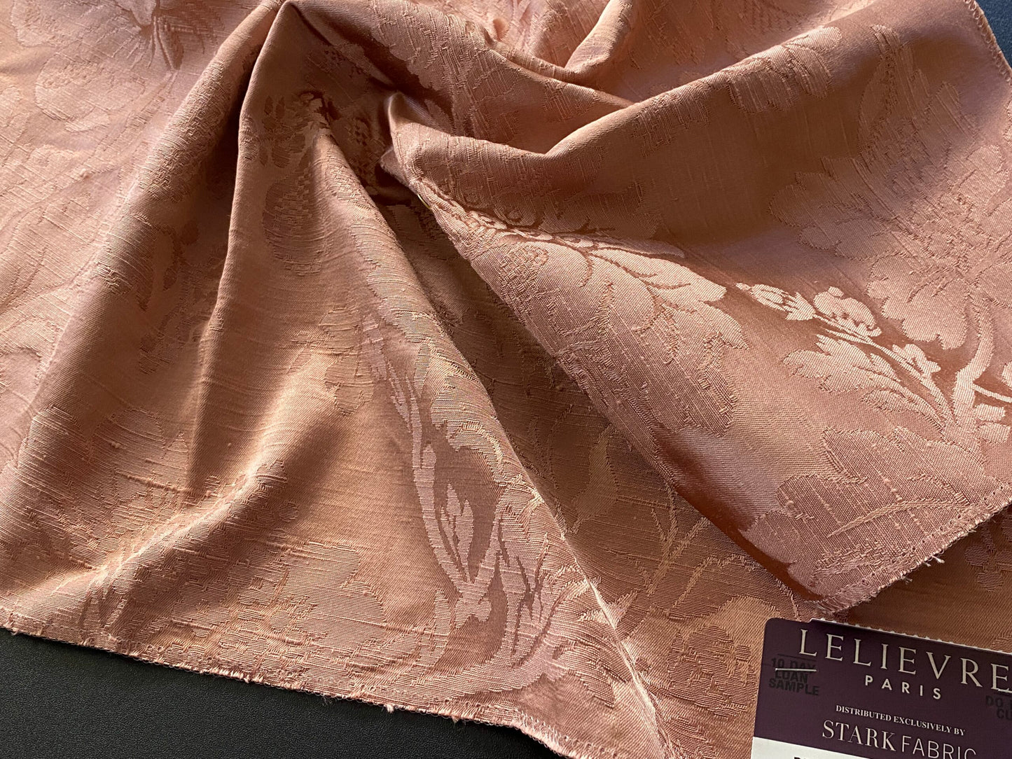 Scalamandre Delacroix Rose Viscose Damask Historic MSRP USD 596/y