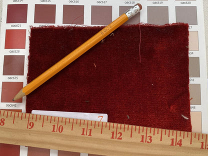 King's Silk Velvet Crimson Red Radiance Highest Quality Heavy 39,000+ martindale MSRP USD 728/Yard