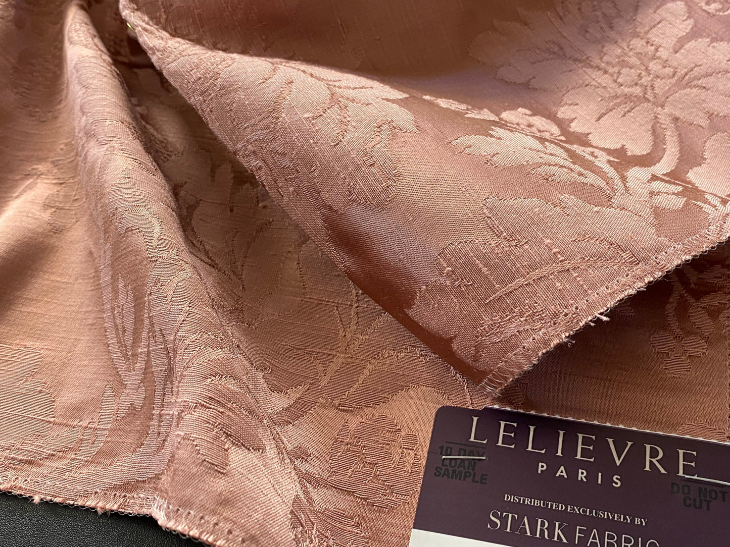 Scalamandre Delacroix Rose Viscose Damask Historic MSRP USD 596/y