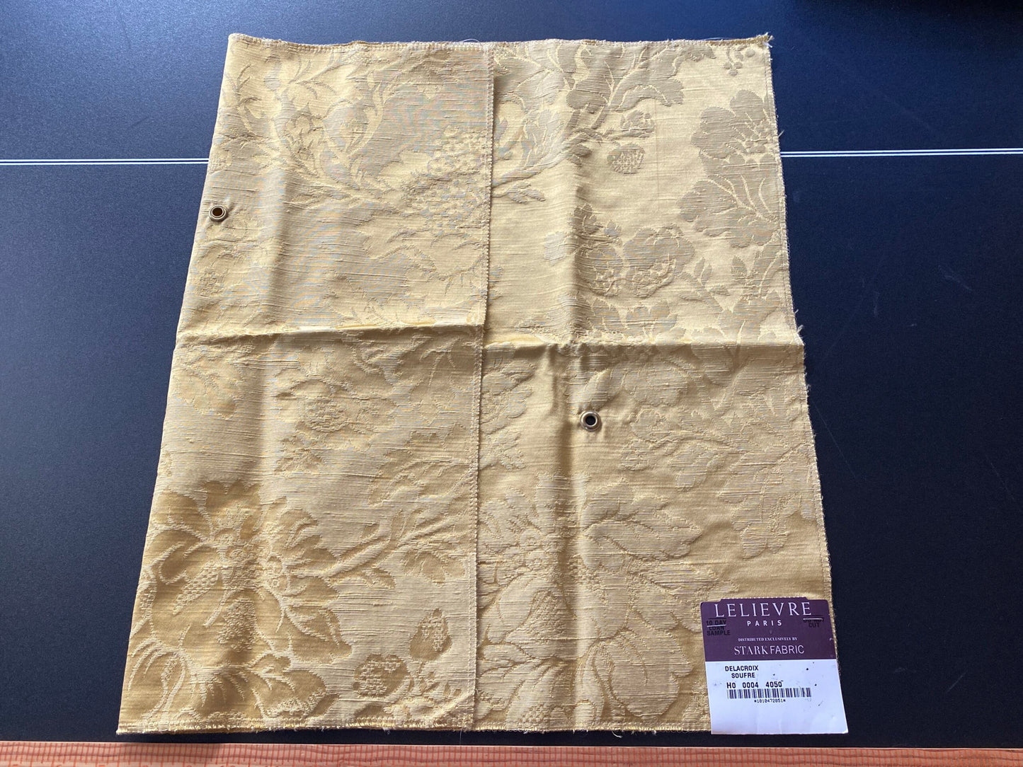 Scalamandre Delacroix Soufre Yellow Viscose Damask Historic MSRP USD 596/y