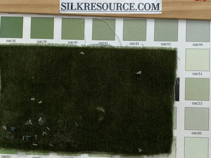 King's Silk Velvet Forest Green Radiance Highest Quality Heavy 39,000+ martindale MSRP USD 728/Yard
