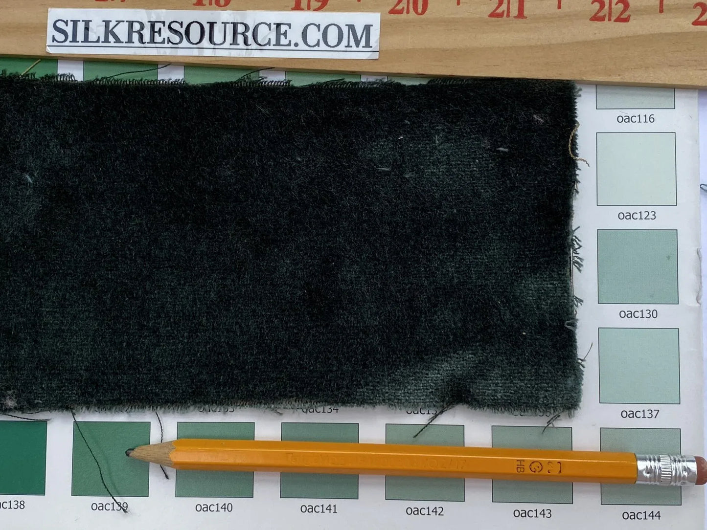 King's Silk Velvet Deep Pine Green Radiance Highest Quality Heavy 39,000+ martindale MSRP USD 728/Yard