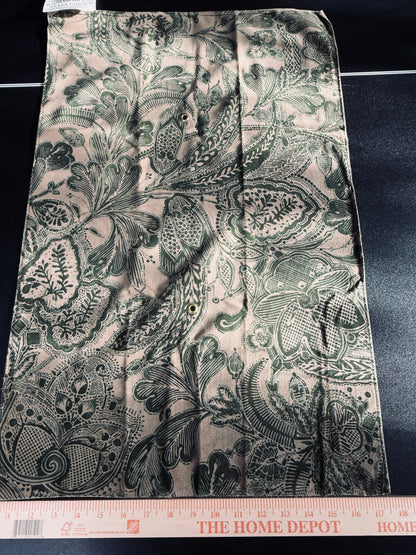 Scalamandre Fonthill Cranbrook Printed Velvet Forest Rich Emerald Green Printed Renaissance Floral Jacobean MSRP USD368/Y
