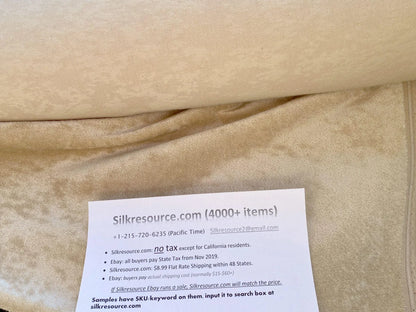 Highest Quality Mohair &amp; Silk Velvet Seaweed Texture Warm Honey Silver Heavy Duty MSRP USD 1000+/Y