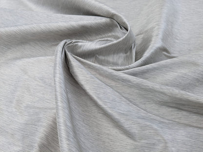 Scalamandre Diffusion Taffeta Platinum Silver Grey Iridescent Silk Taffeta Texture MSRP USD294/y