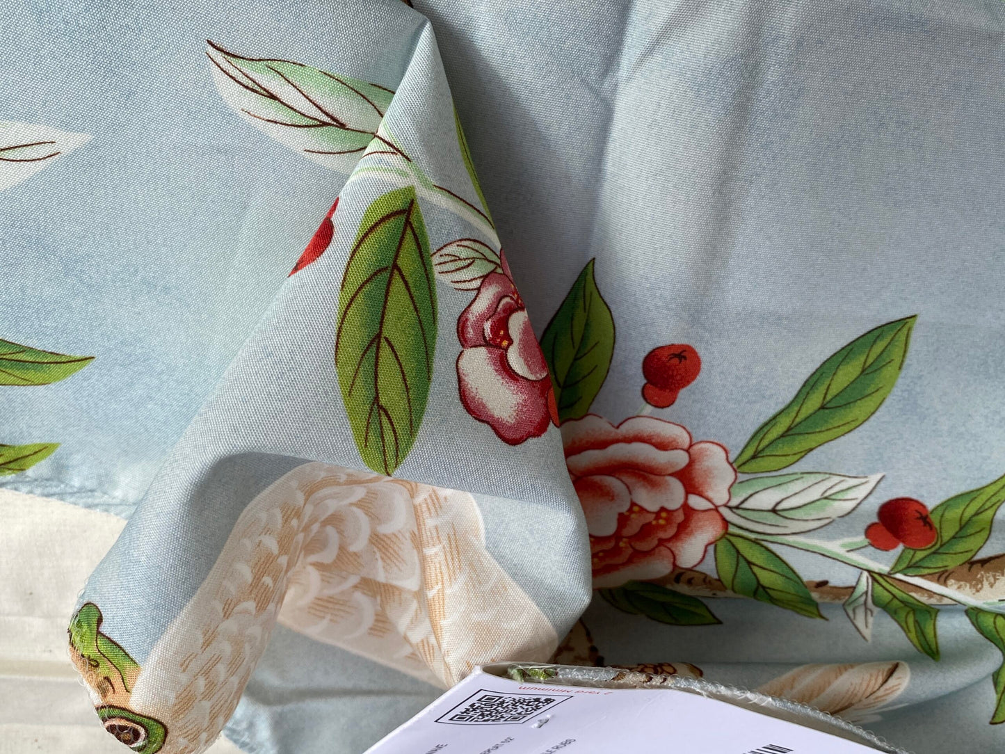 Brunschwig &amp; Fils  Kanchou Cotton Print Wave Cotton Blue MSRP USD596/y