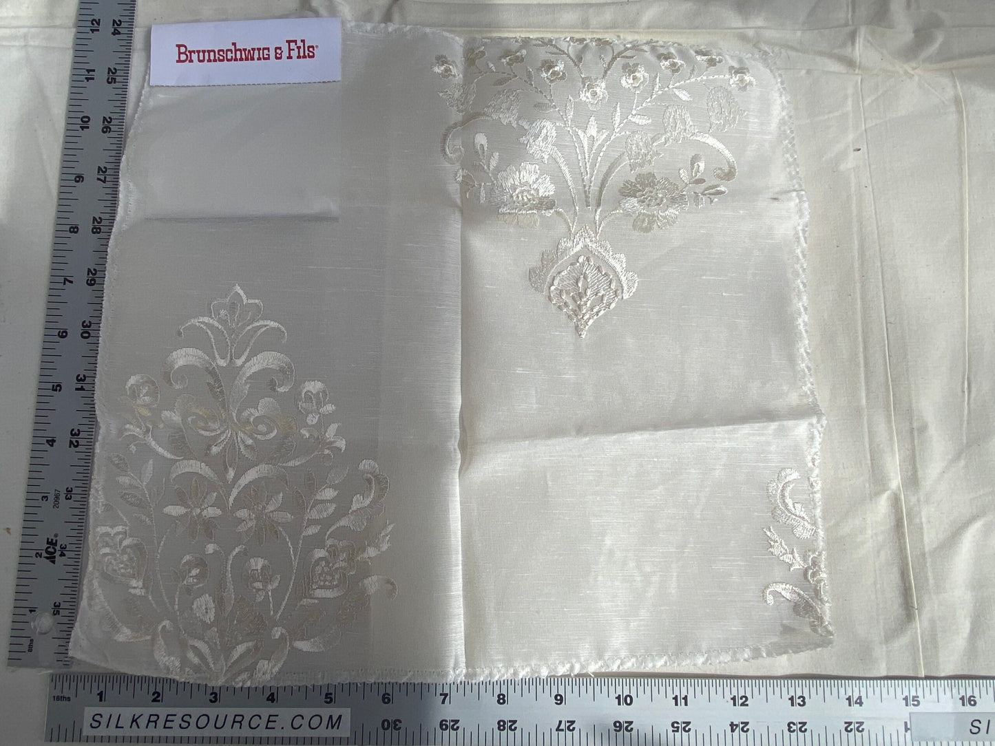 Brunschwig &amp; Fils Catulle Sheer White Plain MSRP USD286/y