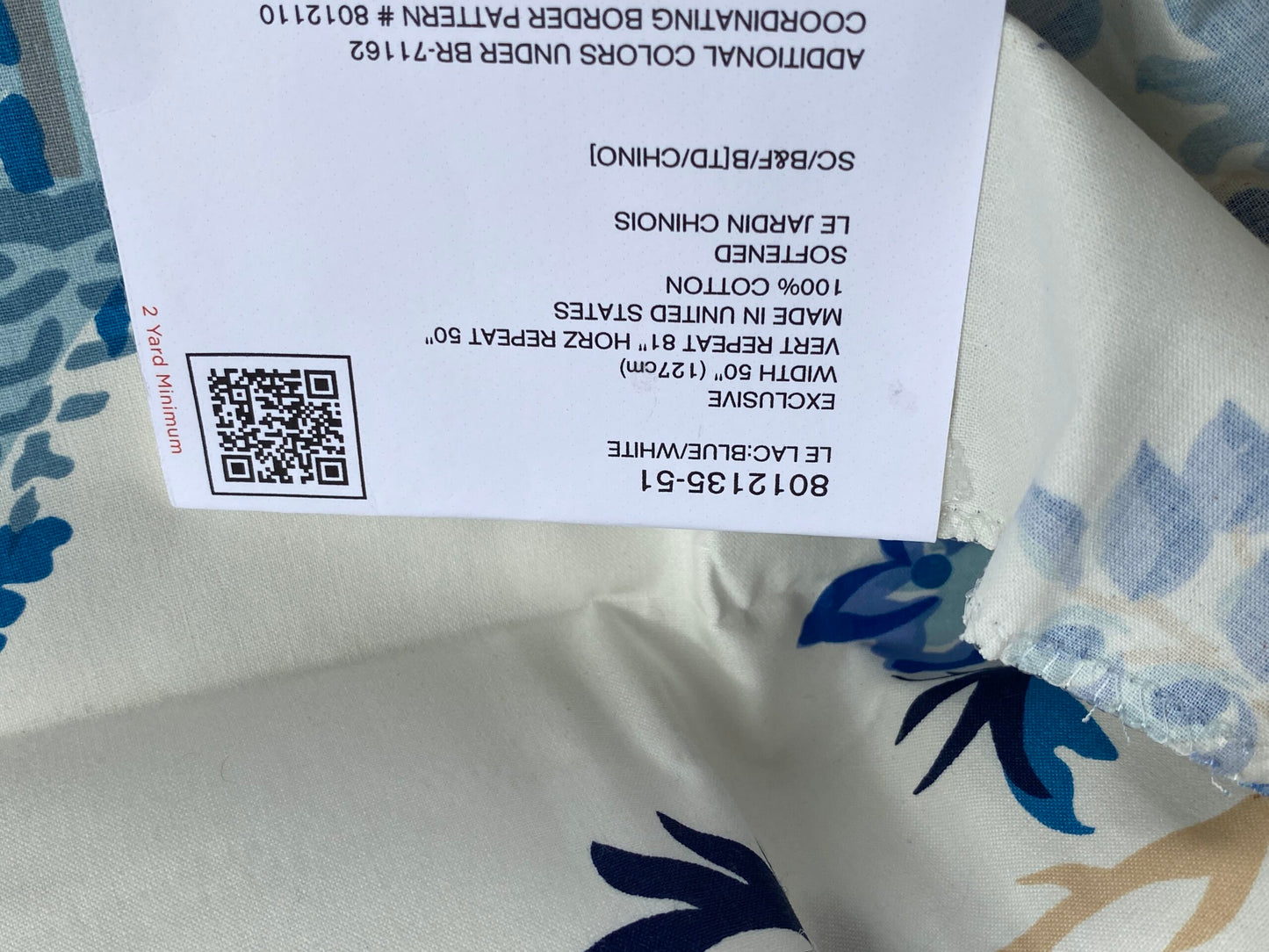 Brunschwig &amp; Fils Le Lac in Blue White Print Linen Sea Birds MSRP USD596/y