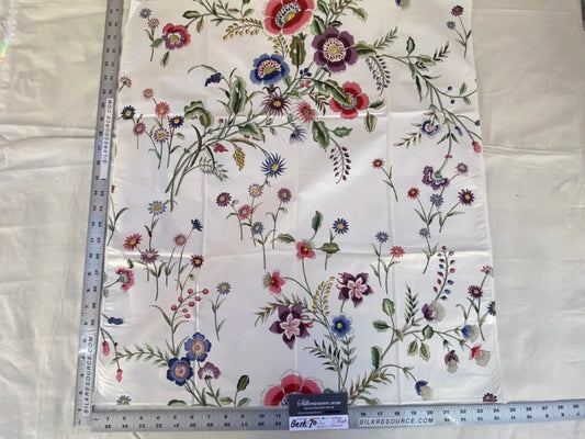 4 Berkbox70 Scalamandre Old World Weavers White Floral Botanical Print