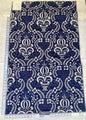 9 Berkbox70 Scalamandre French Resist Indigo On Natural Blue White Cotton Panel French Circa 1.2yard x 27 inches