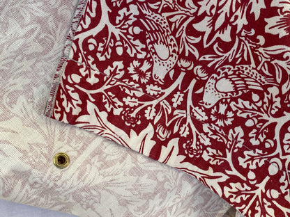 14 Berkbox70 Scalamandre William Morris Brother Rabbit Red and White 2yards 10" x 24.5" wide