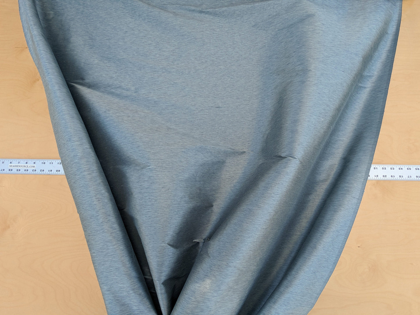 Scalamandre Diffusion Taffeta Ice Blue Iridescent Silk Taffeta Texture MSRP USD294/y