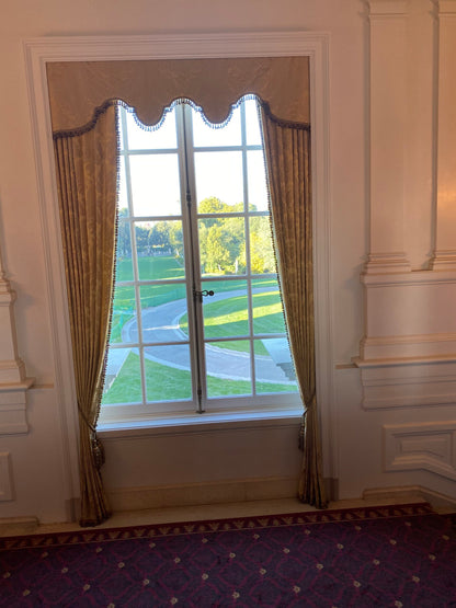 By Yard Scalamandre "NATCHEZ" Silk Lampas in Ripe Peach and Cream Salmon Pink &amp; Off White Silver PineappleWhite 18th C MSRP$1200+/Y