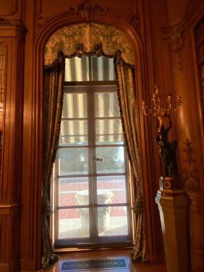 By Yard Scalamandre "NATCHEZ" Silk Lampas in Ripe Peach and Cream Salmon Pink &amp; Off White Silver PineappleWhite 18th C MSRP$1200+/Y