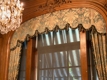 By Yard Scalamandre "NATCHEZ" Silk Lampas in Ripe Peach and Cream Salmon Pink &amp; Off White Silver PineappleWhite 18th C MSRP$1200+/Y