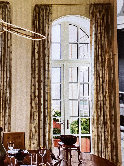 Scalamandre Francoise Tabby Animal Safari Skin and Paw Print Leopard Ermine Feather Stripe 100% Cotton