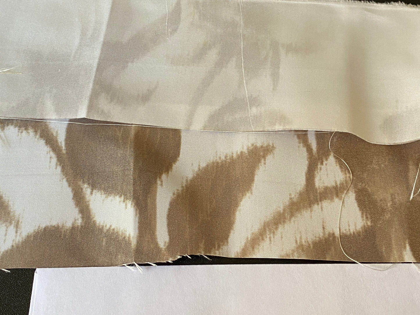 Scalamandre Anemone Flower Sepia Light Brown Grey On Cream Atmospheric 100% Silk Taffeta Print 20 Screens MSRP USD 278/Y