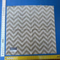 36 Berkbox42 Scalamandre Squares 27x27" Beige & White Chevron Stripe