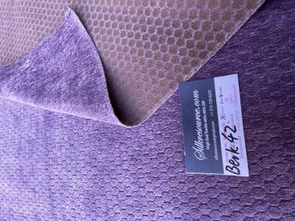 37 Berkbox42 Scalamandre Squares 27x27" Lavender Blue Honeycomb Cut Velvet