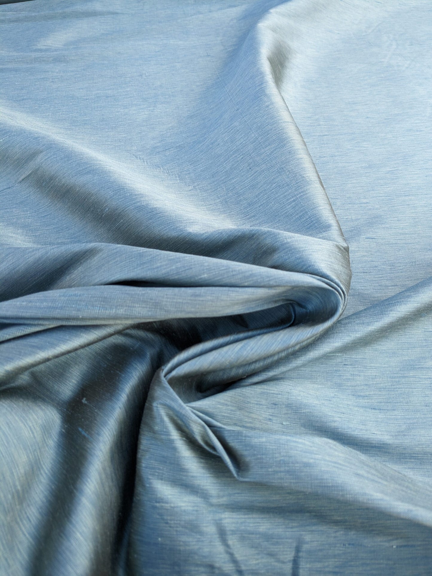 Scalamandre Diffusion Taffeta Teal Blue Silk Solid Texture MSRP USD294/y