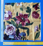 41 Berkbox42 Scalamandre Squares 27x27" Multicolored Floral Print