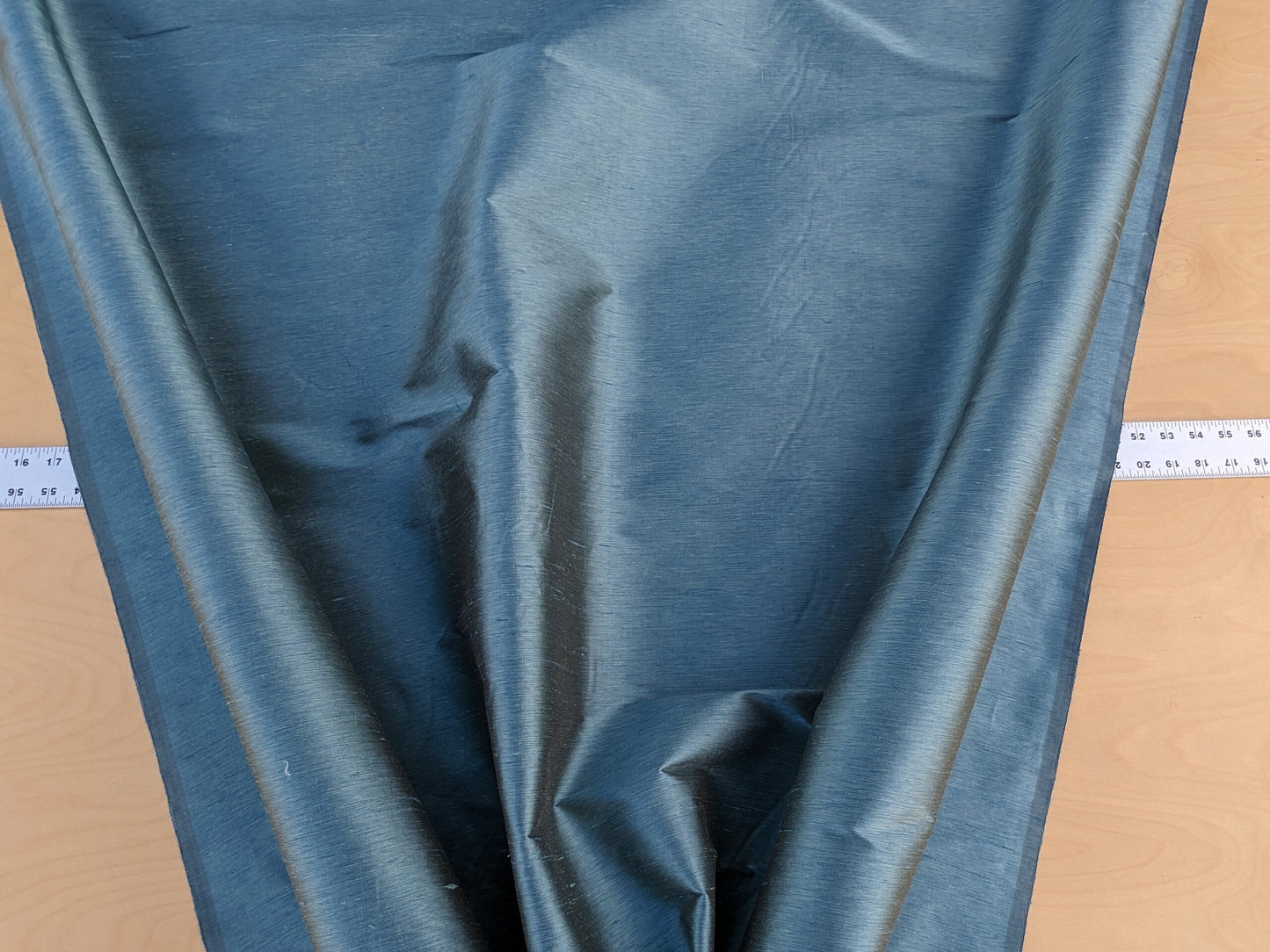 Scalamandre Diffusion Taffeta Teal Blue Silk Solid Texture MSRP USD294/y