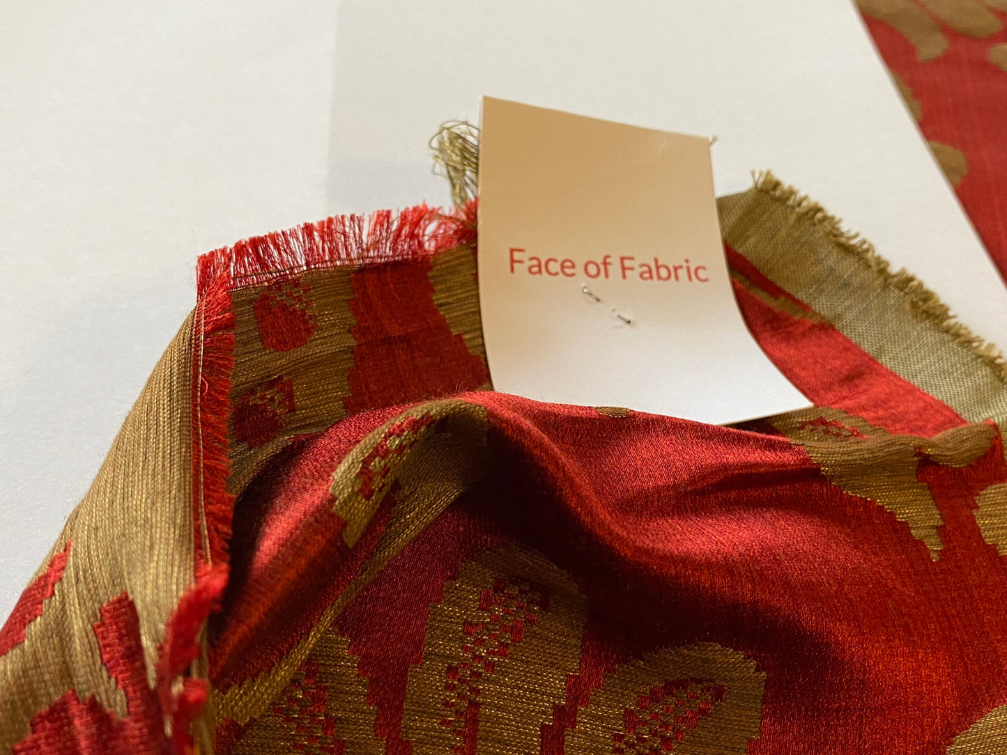 Scalamandre Ypres Lampas Damask Pom Renaissance Ruby Red Gold by MSRP 445/y