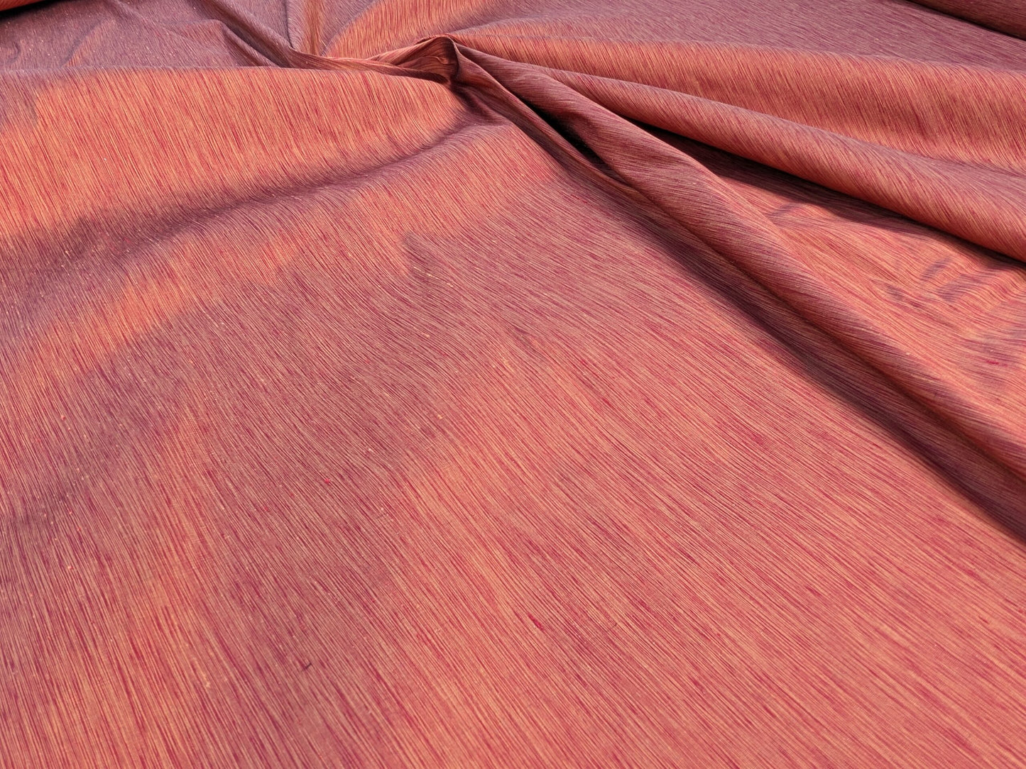 Scalamandre Diffusion Taffeta Paprika Orange Red Silk Solid Texture MSRP USD294/y